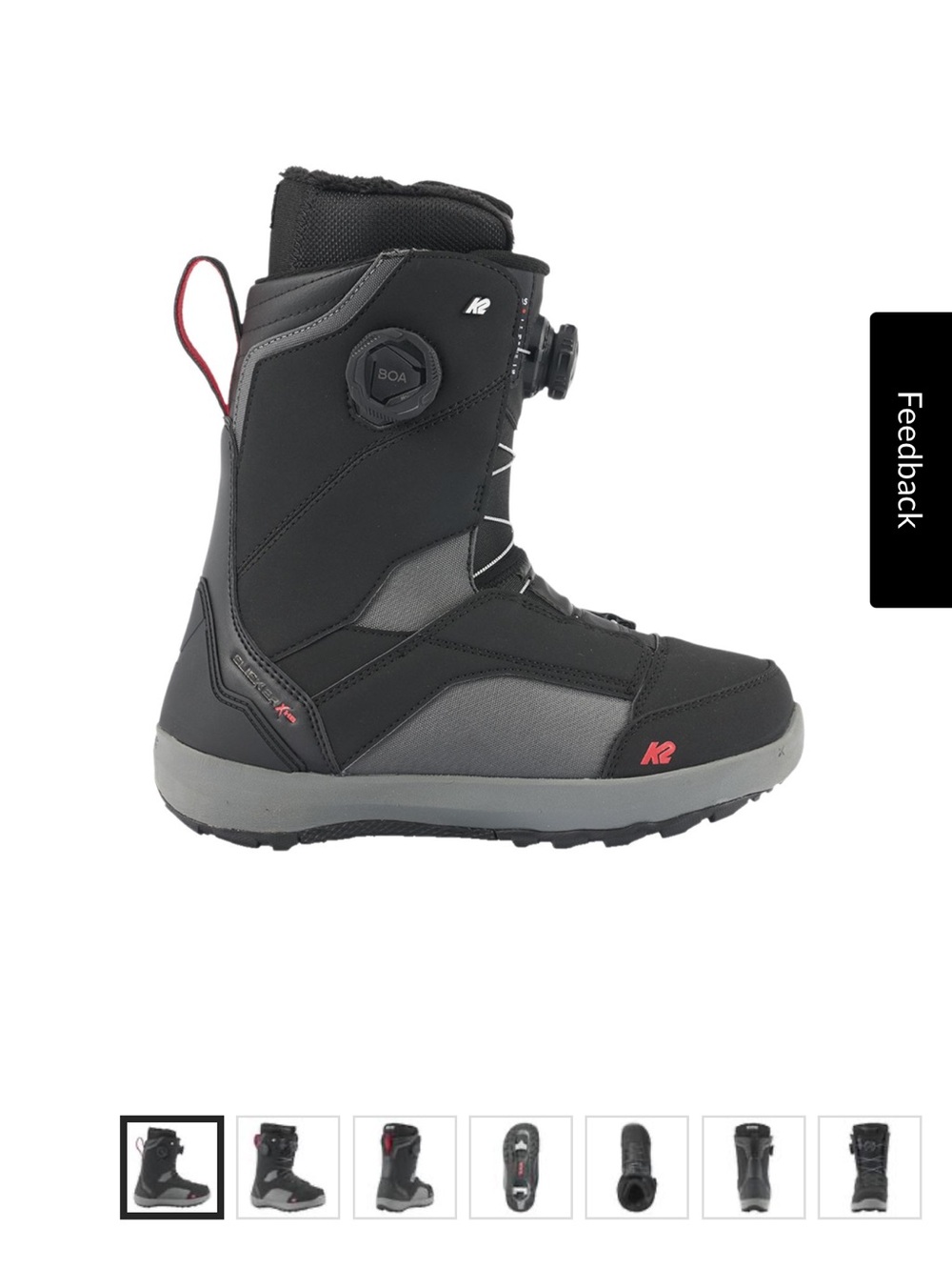 Women K2 BOA Snowboard Boot US6